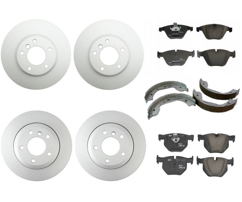 BMW Brake Kit - Pads and Rotors Front &  Rear (324mm/320mm)